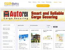 Tablet Screenshot of exportbaltic.com